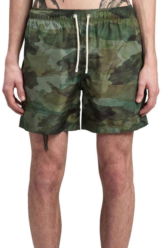 Palm Angels Palm Angels Bicolor Polyester Swim Shorts Divers