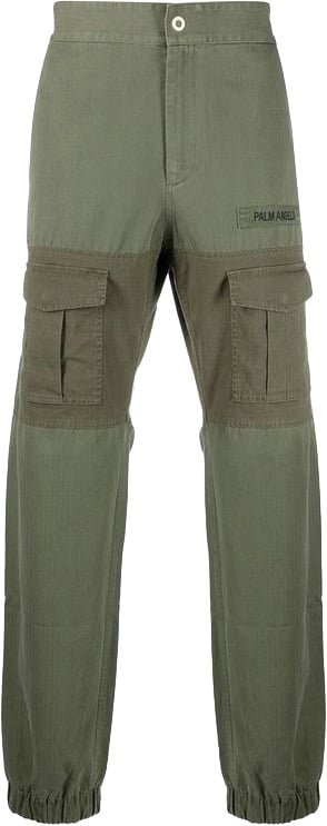 Palm Angels Palm Angels Bicolor Cotton Cargo Pants Divers