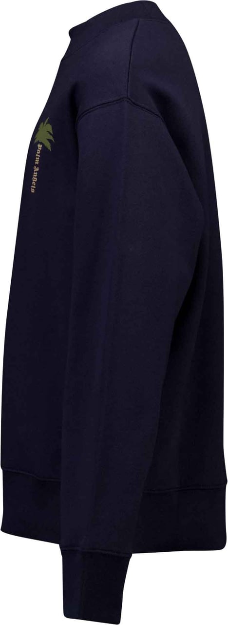 Palm Angels Kinder Unisex Trui In Navy Blauw