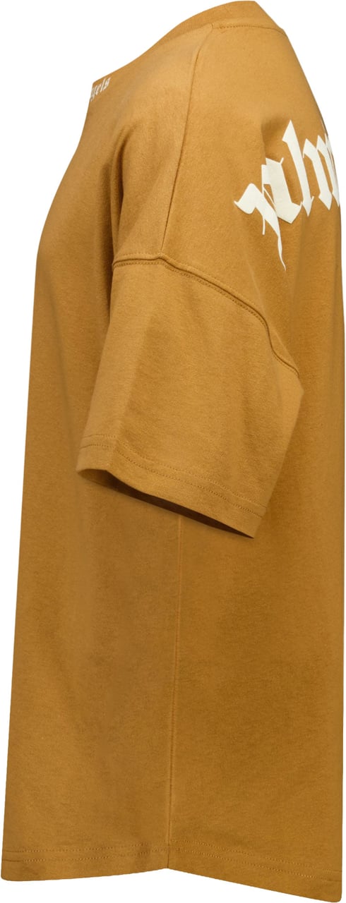Palm Angels Kinder Jongens T-Shirt In Beige Beige