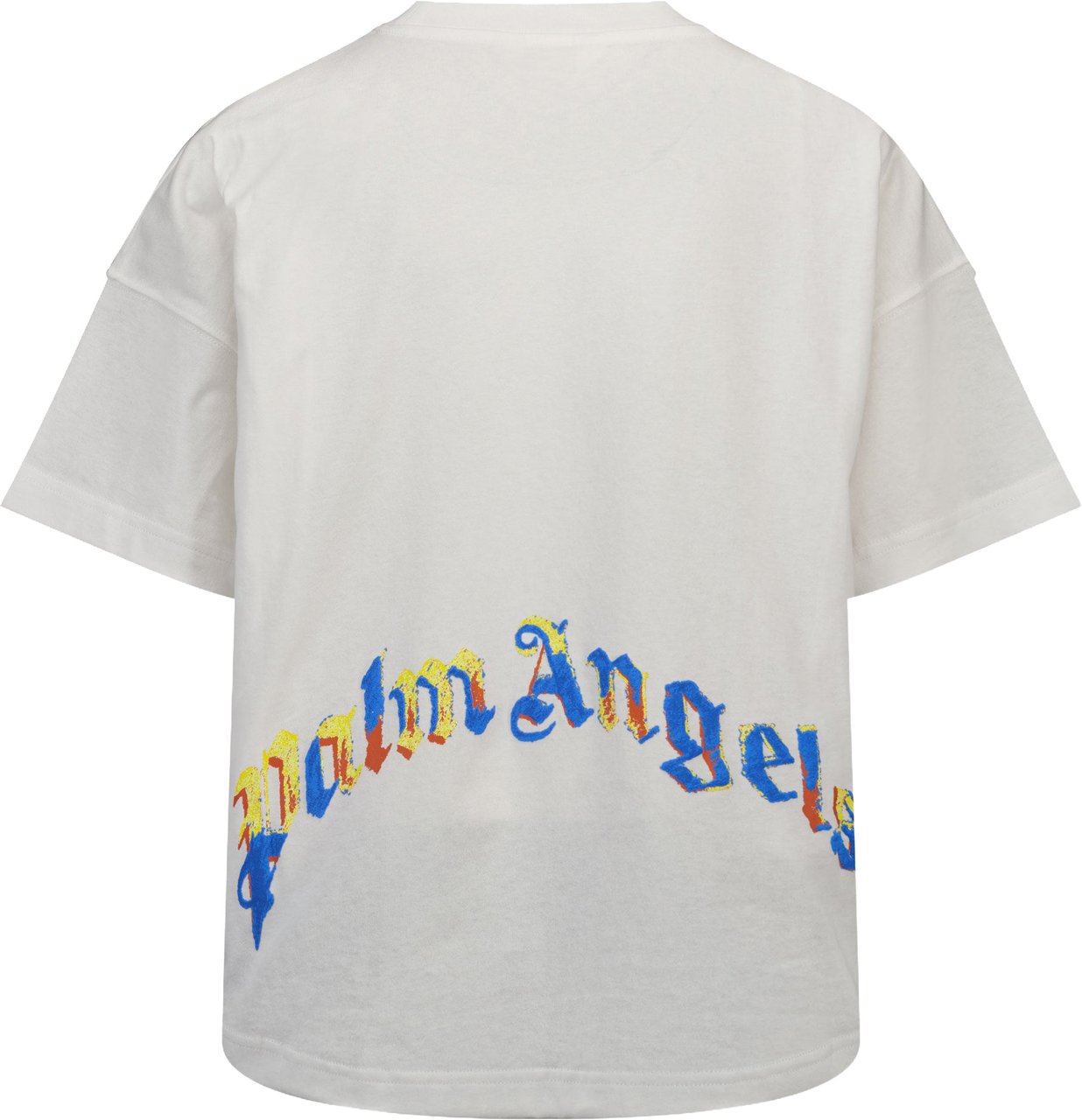 Palm Angels Kinder Unisex T-Shirt In Wit Wit