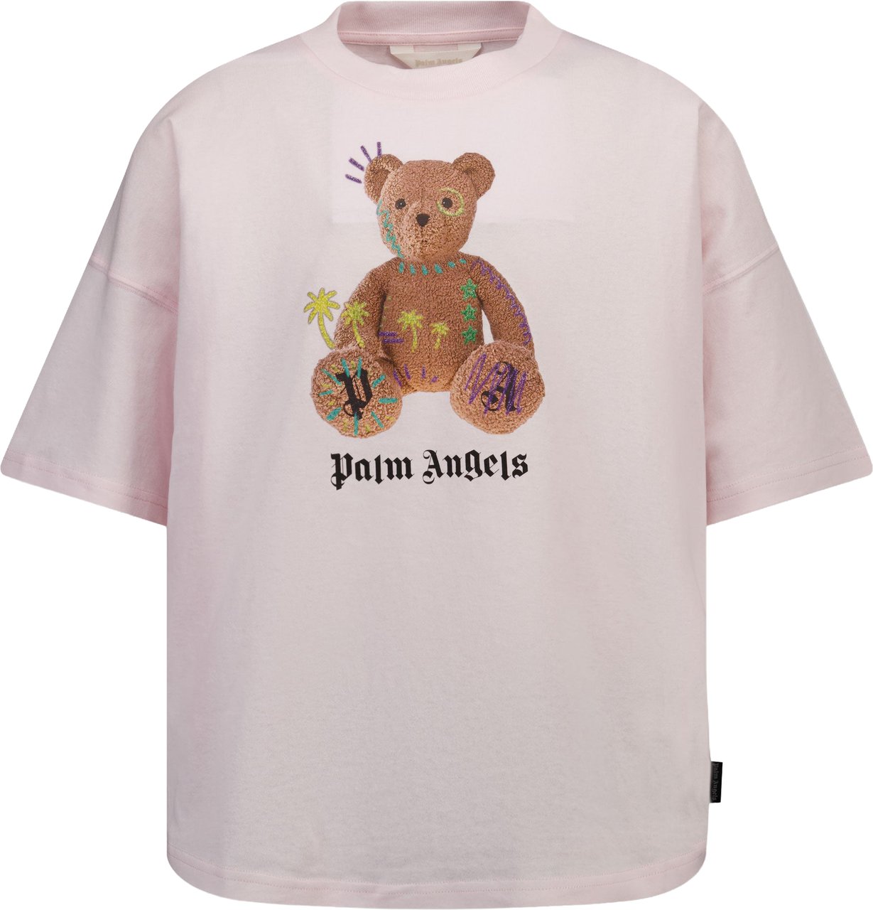 Palm Angels Kinder Meisjes T-Shirt In Licht Roze Roze