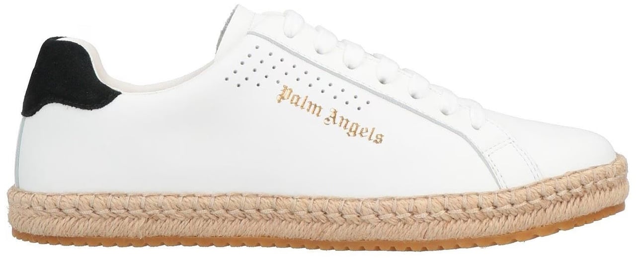Palm Angels Palm Angels Leather Logo Sneakers Wit