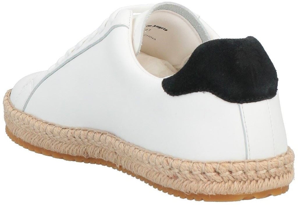 Palm Angels Palm Angels Leather Logo Sneakers Wit