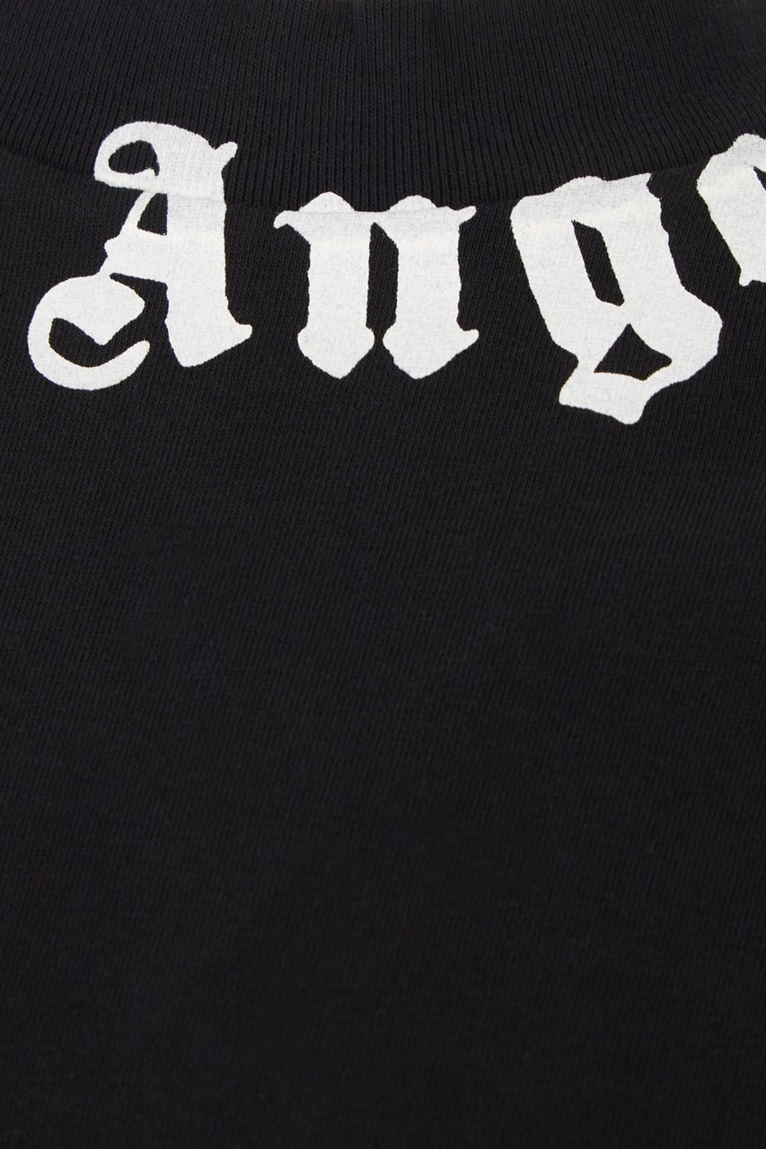 Palm Angels Black cotton t-shirt Zwart