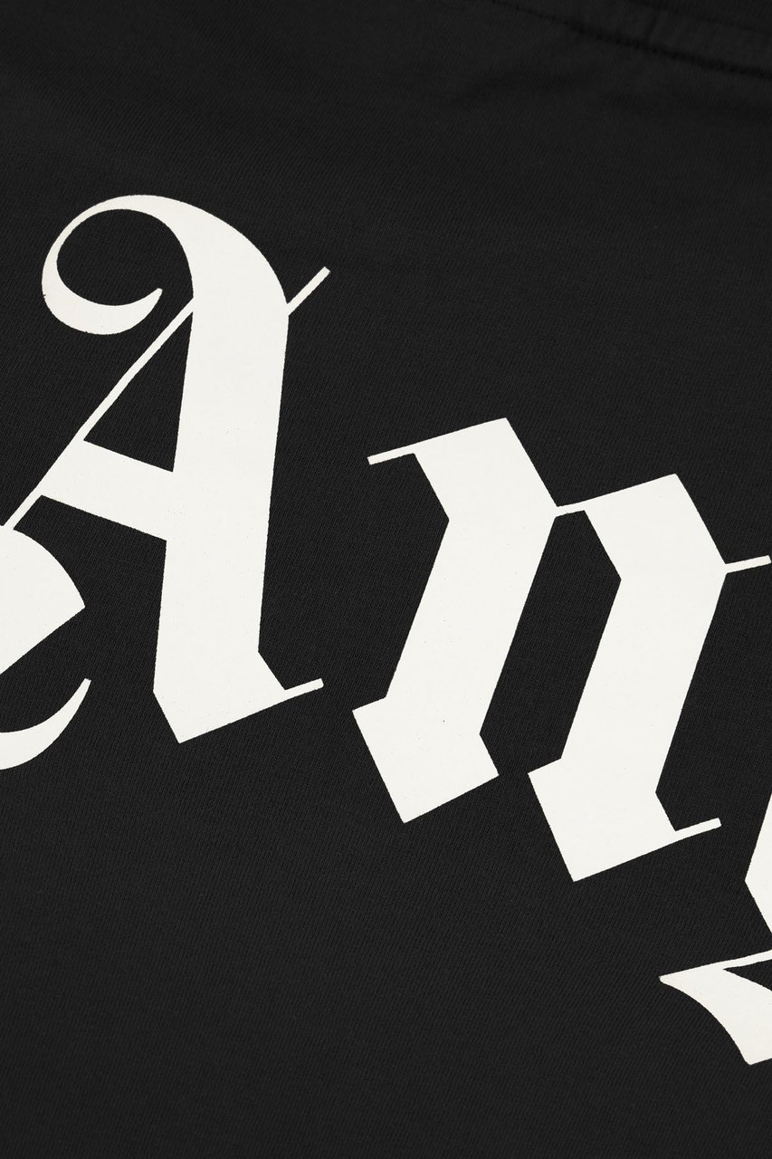 Palm Angels Black cotton t-shirt Zwart