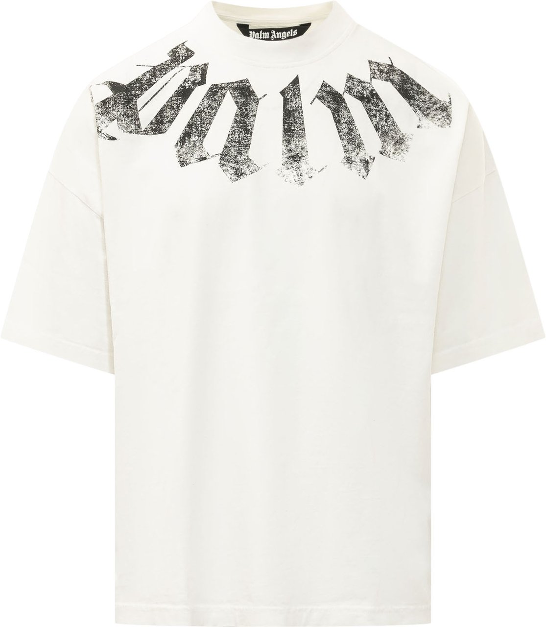 Palm Angels T-shirt con Logo ad Arco Wit