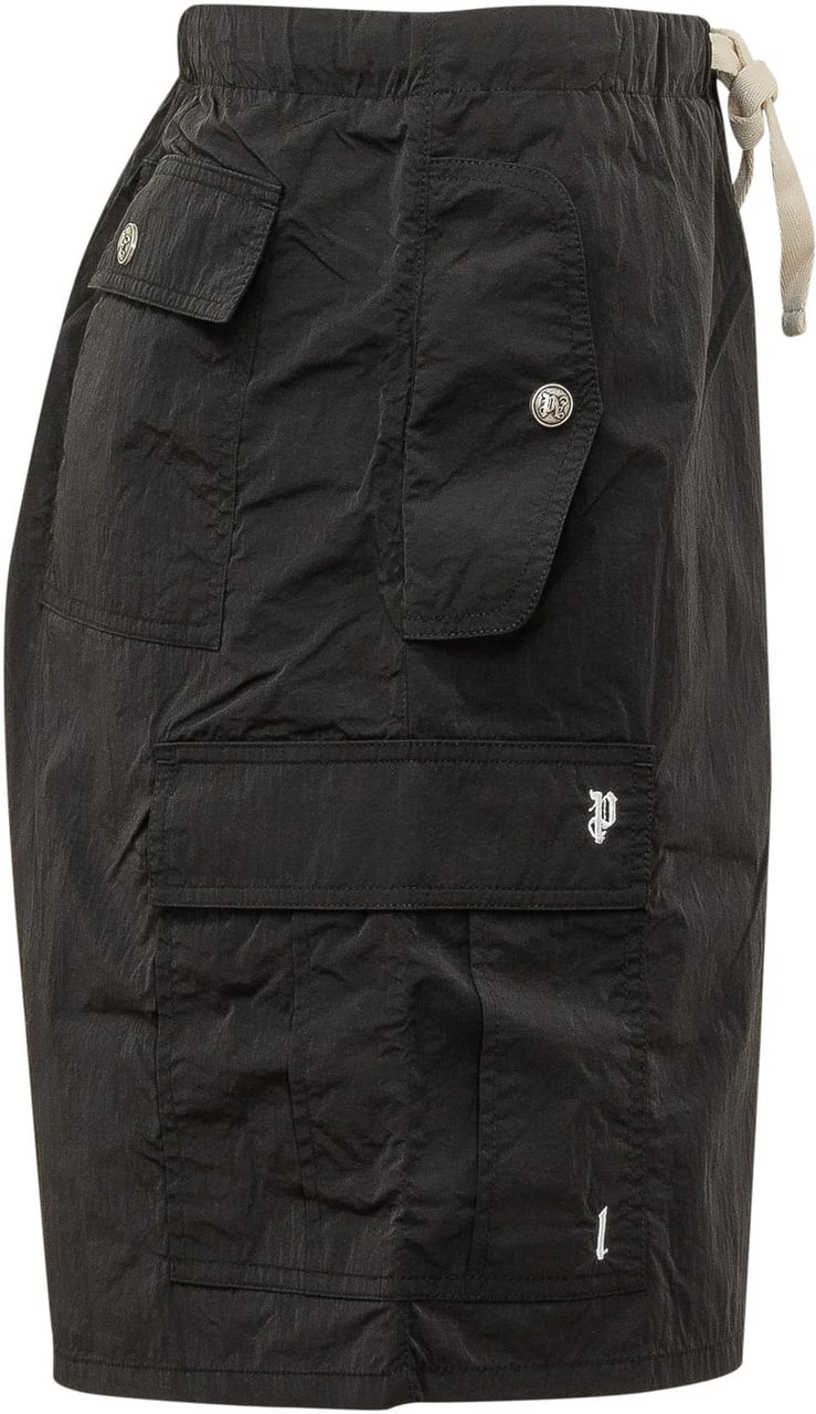 Palm Angels Short Cargo con Tasche Applicate Donkergrijs