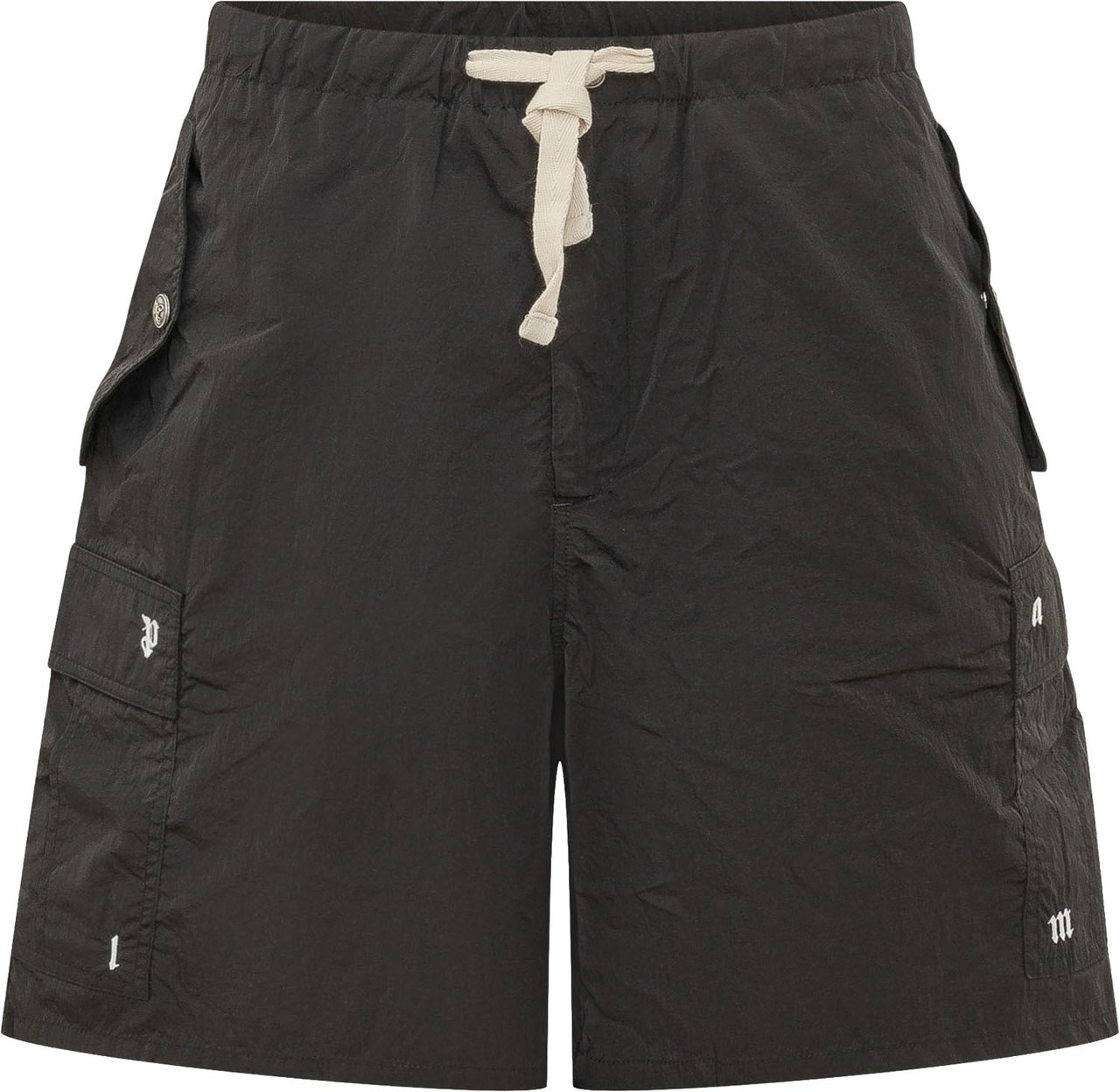 Palm Angels Short Cargo con Tasche Applicate Donkergrijs