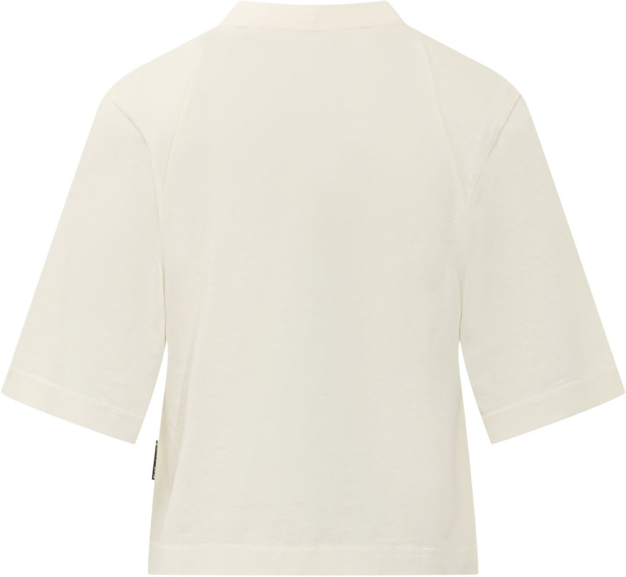 Palm Angels T-shirt Boxy con Logo Curvo Wit