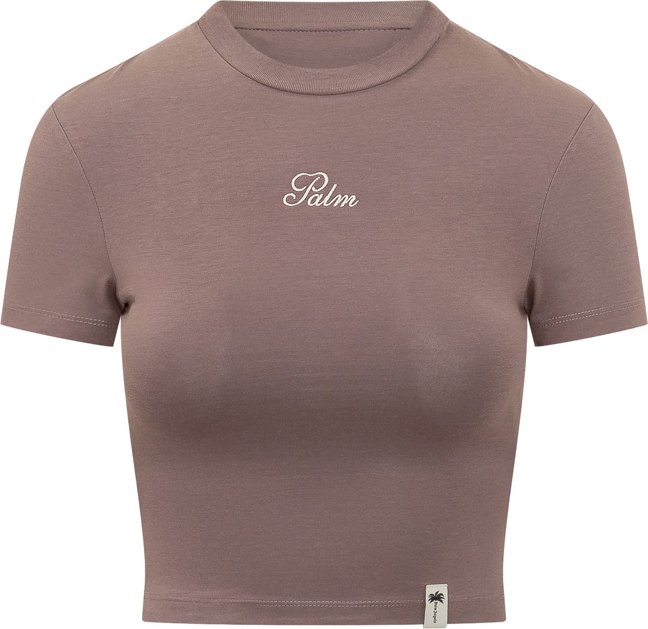 Palm Angels T-shirt Palm Sway Fitted Taupe