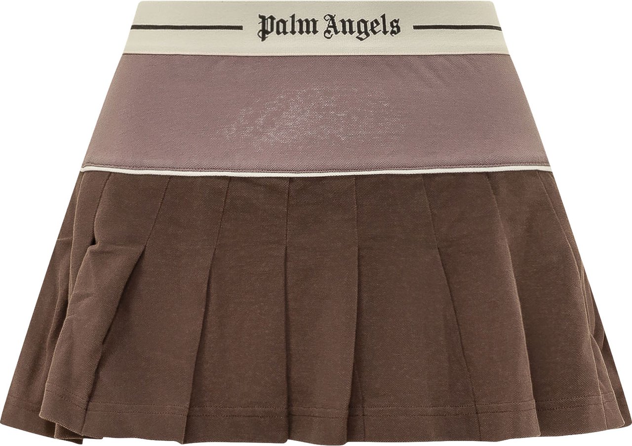 Palm Angels Gonna Logo Pleated Bruin