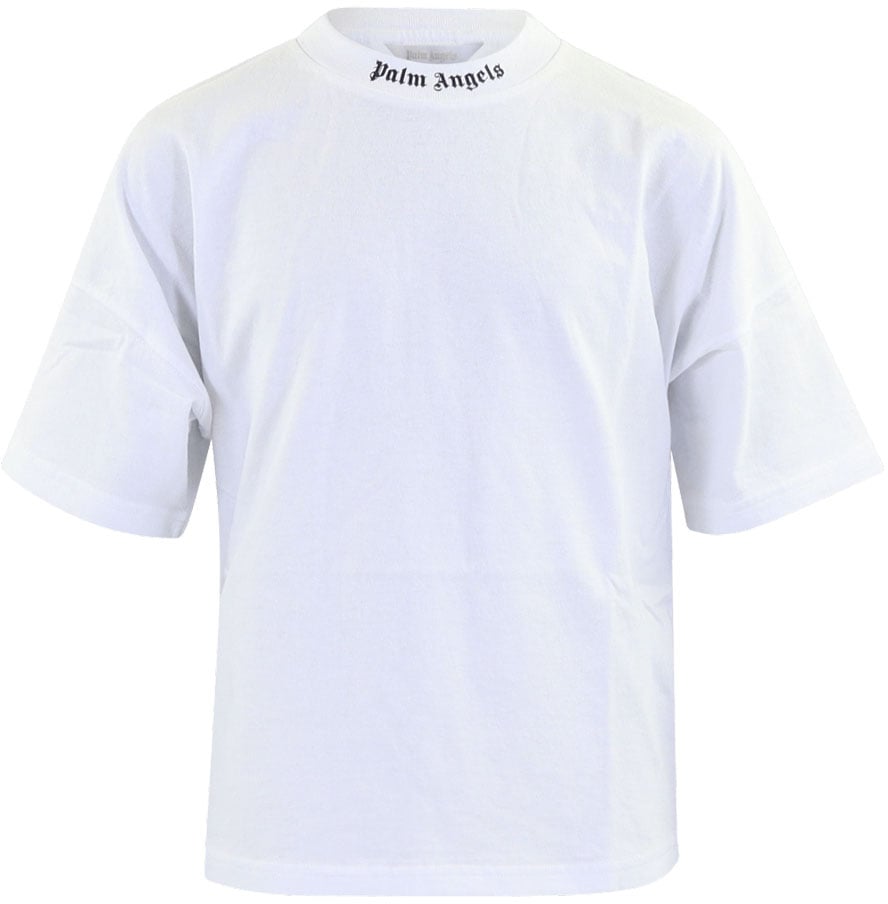 Palm Angels Kids Classic Overlogo T-Shirt S/S Wit