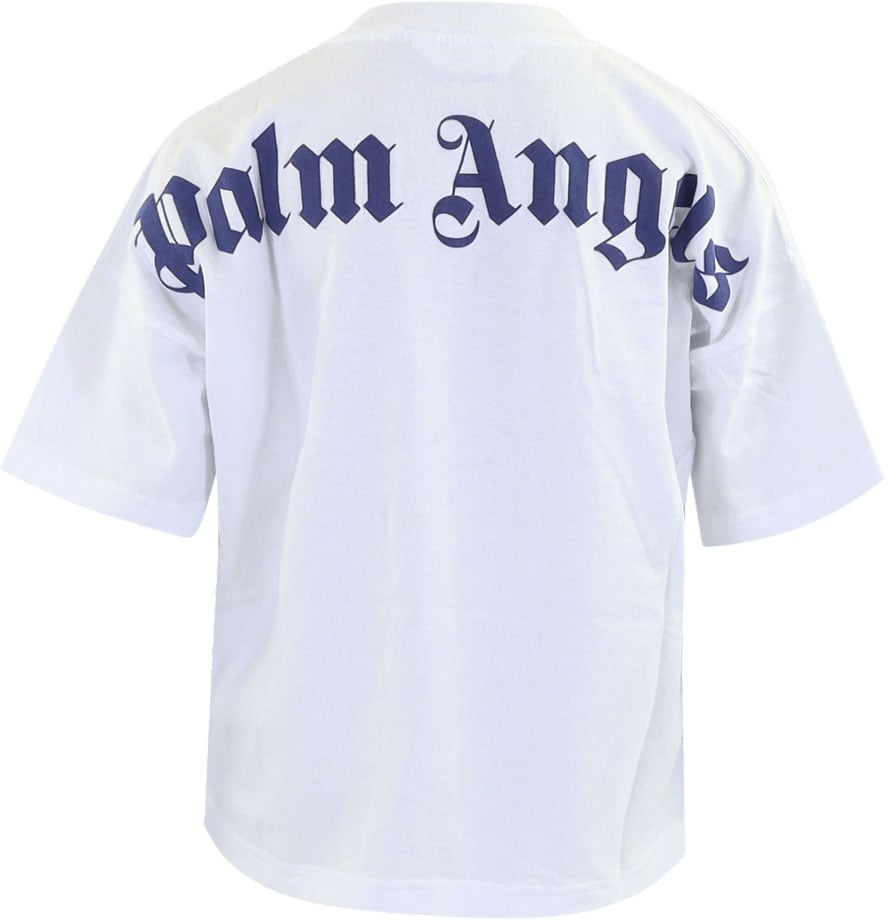 Palm Angels Kids Classic Overlogo T-Shirt S/S Wit