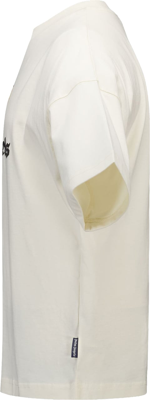 Palm Angels Palm Angels Kinder Jongens T-Shirt In Off White Wit