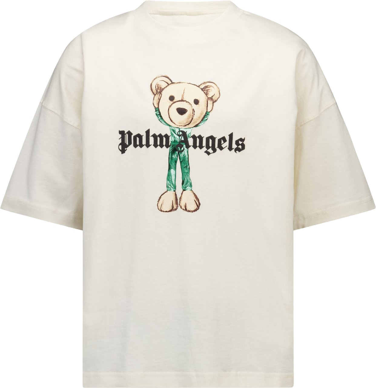 Palm Angels Palm Angels Kinder Jongens T-Shirt In Off White Wit