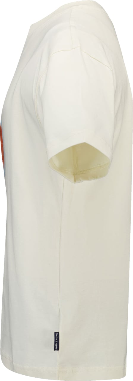 Palm Angels Kinder Jongens T-Shirt In Off White Wit
