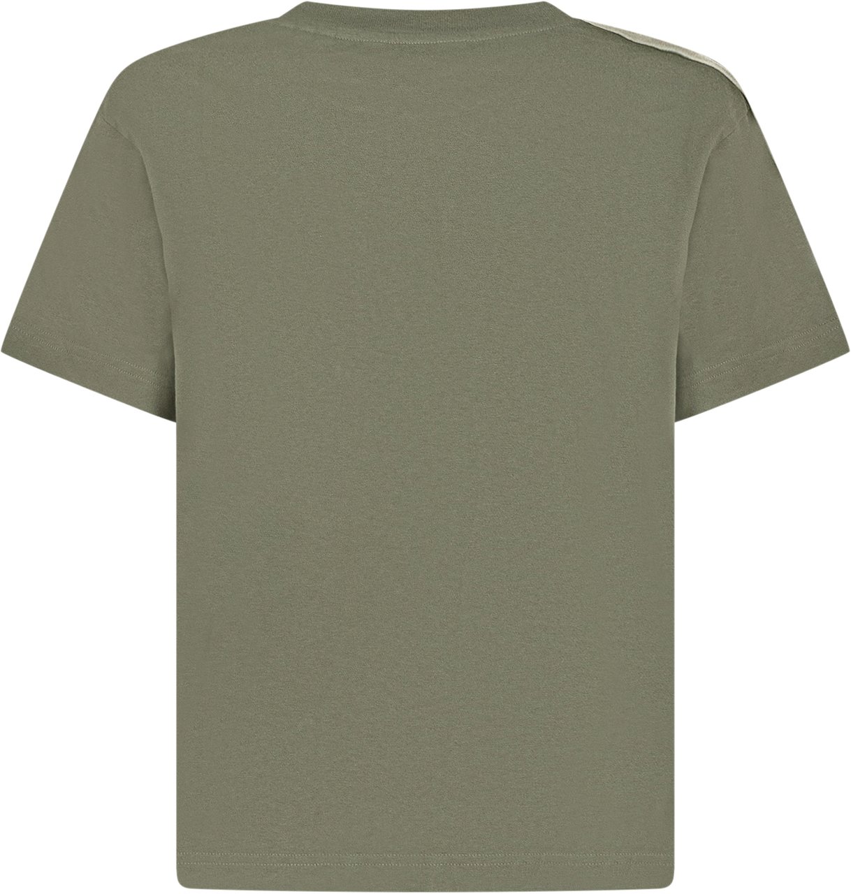 Palm Angels Palm Angels Kids T-shirt Verde con Bande Laterali Groen