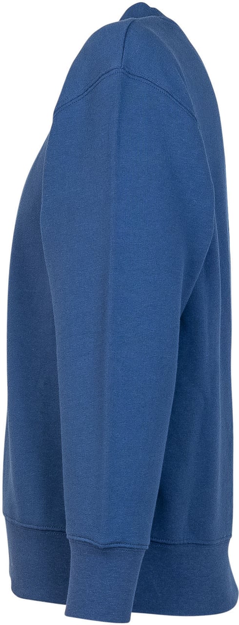 Palm Angels Felpa Girocollo con Logo Blauw