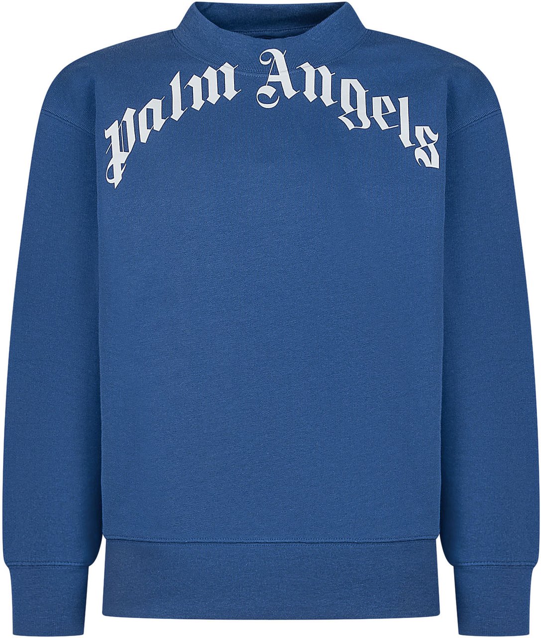 Palm Angels Felpa Girocollo con Logo Blauw