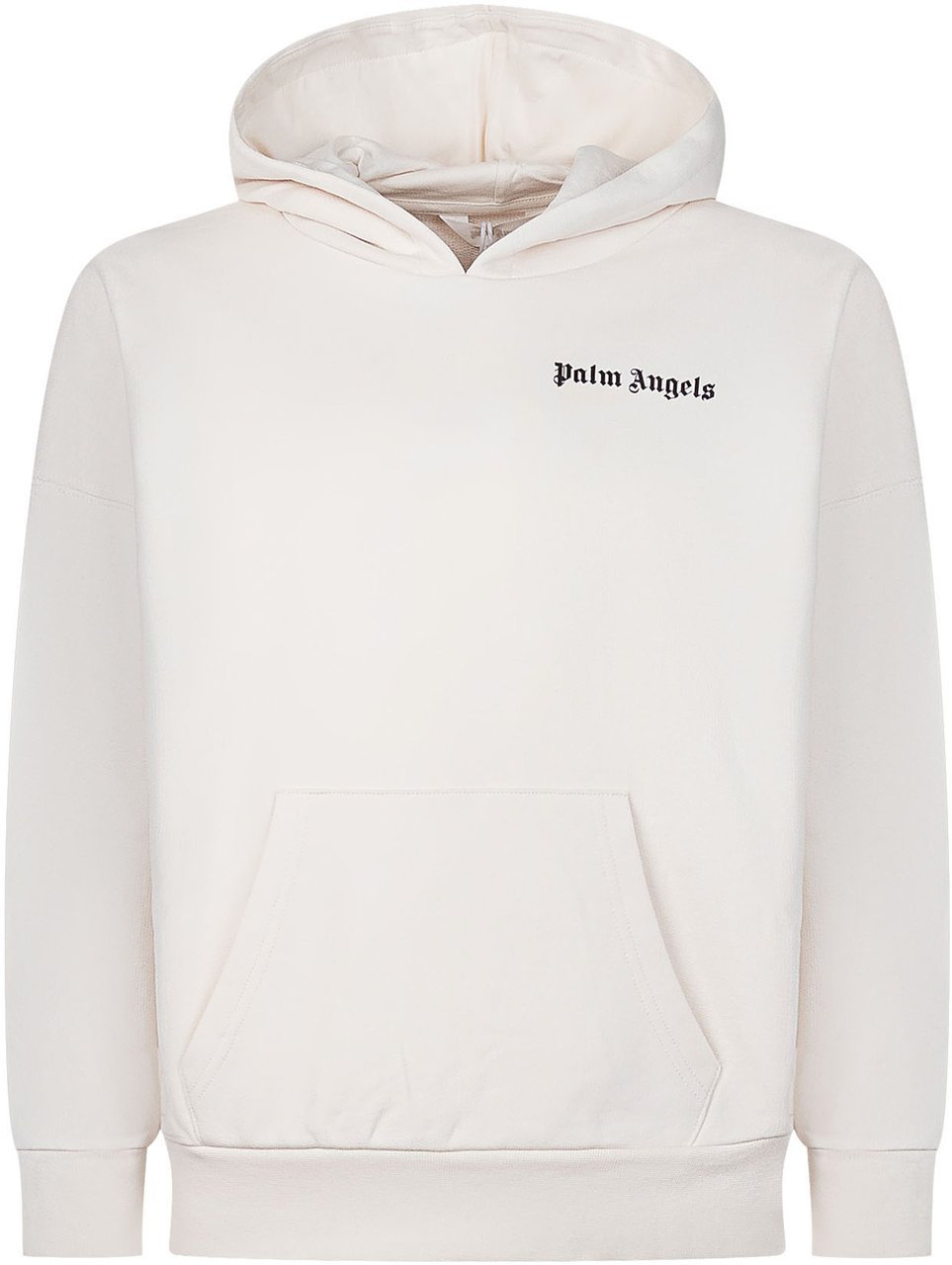 Palm Angels Felpa con Cappuccio Oversize con Tasca Wit