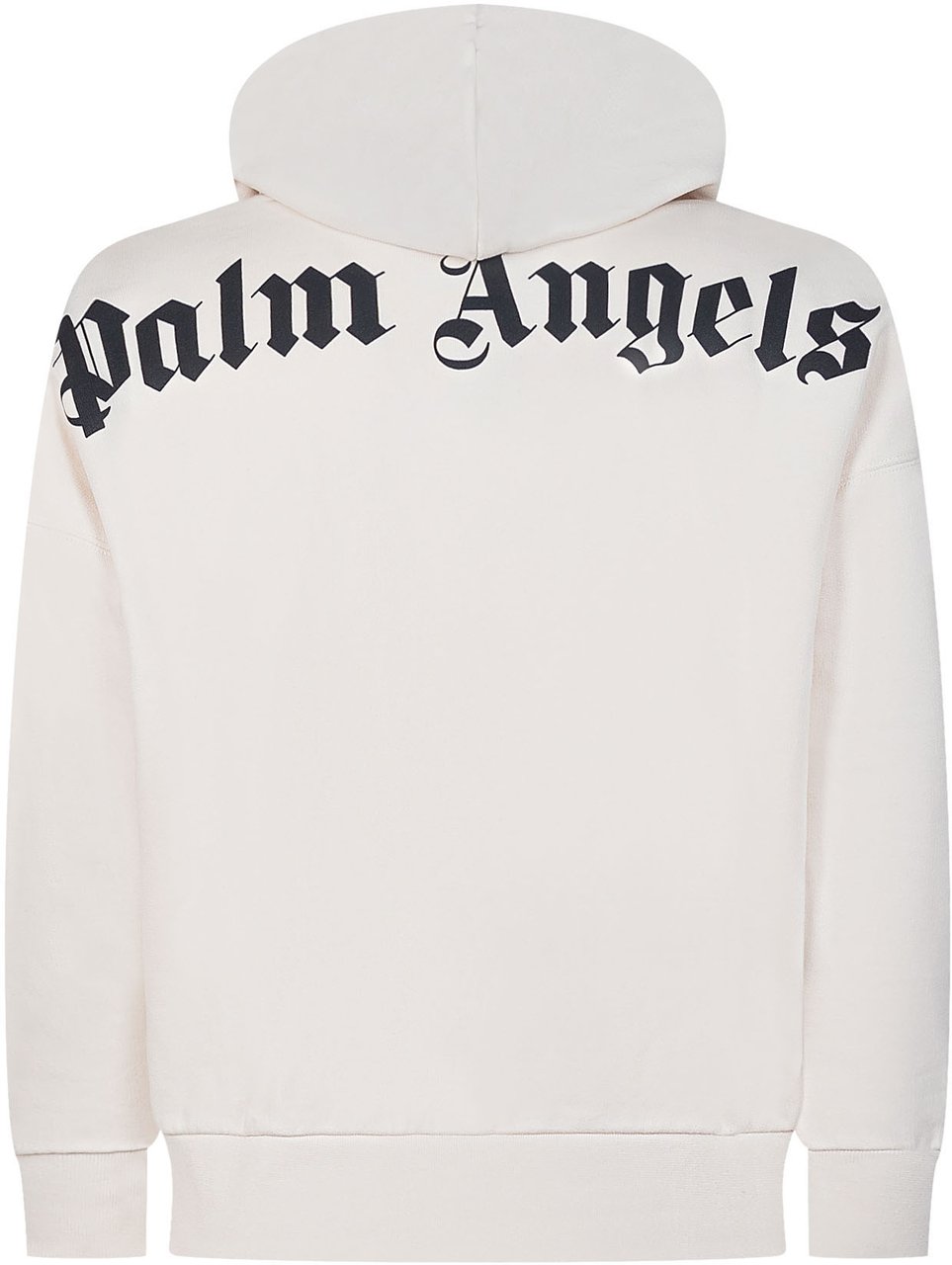 Palm Angels Felpa con Cappuccio Oversize con Tasca Wit