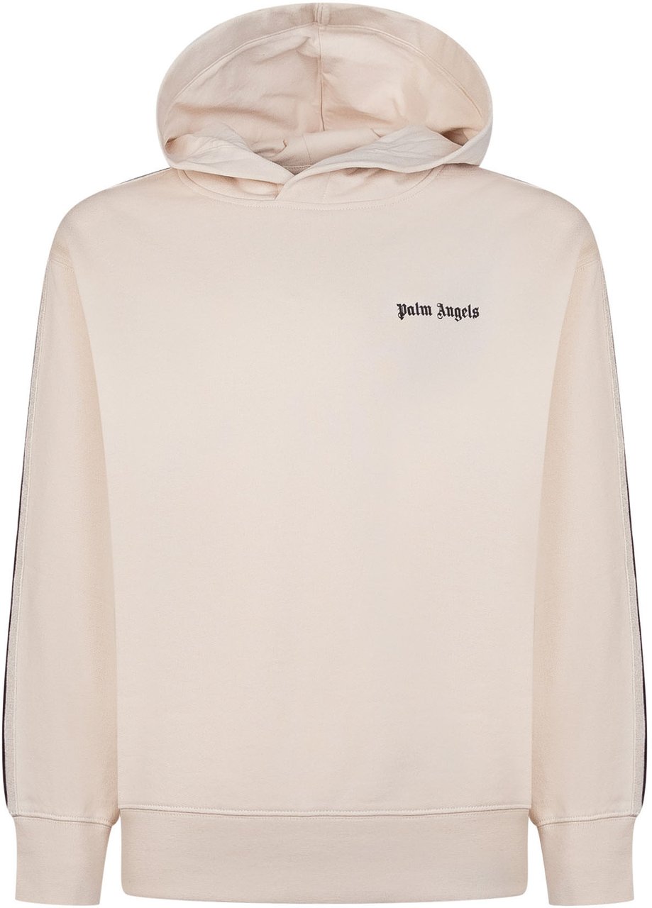 Palm Angels Felpa con Cappuccio con Bande Laterali Wit