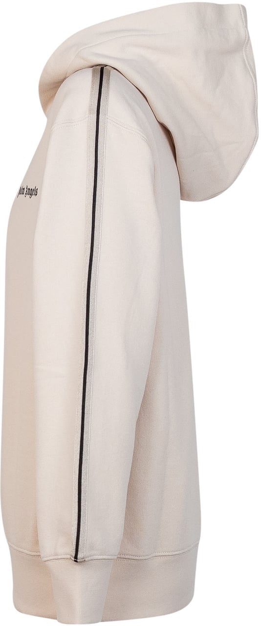 Palm Angels Felpa con Cappuccio con Bande Laterali Wit