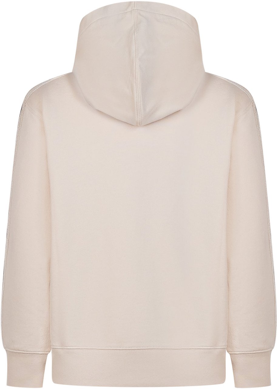 Palm Angels Felpa con Cappuccio con Bande Laterali Wit