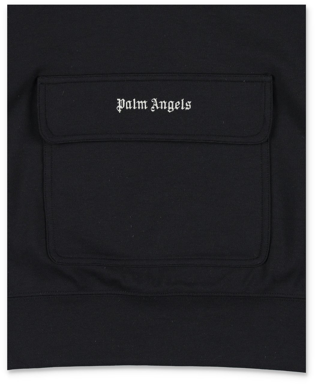 Palm Angels Fleece Hoodie Track Nero Zwart