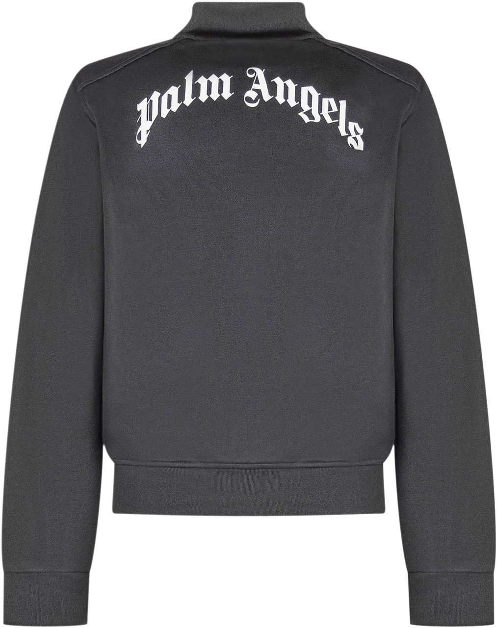 Palm Angels Felpa Nera con Zip e Logo Palm Angels Kids Zwart