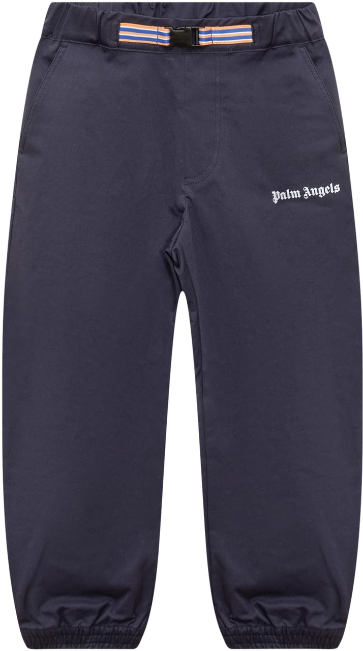 Palm Angels Pantalone con Logo Blauw