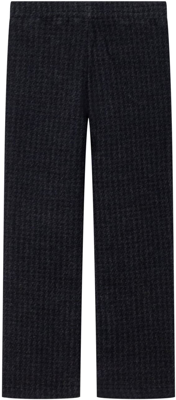 Palm Angels Palm Angels Pantaloni Neri in Tessuto Gessato Blauw
