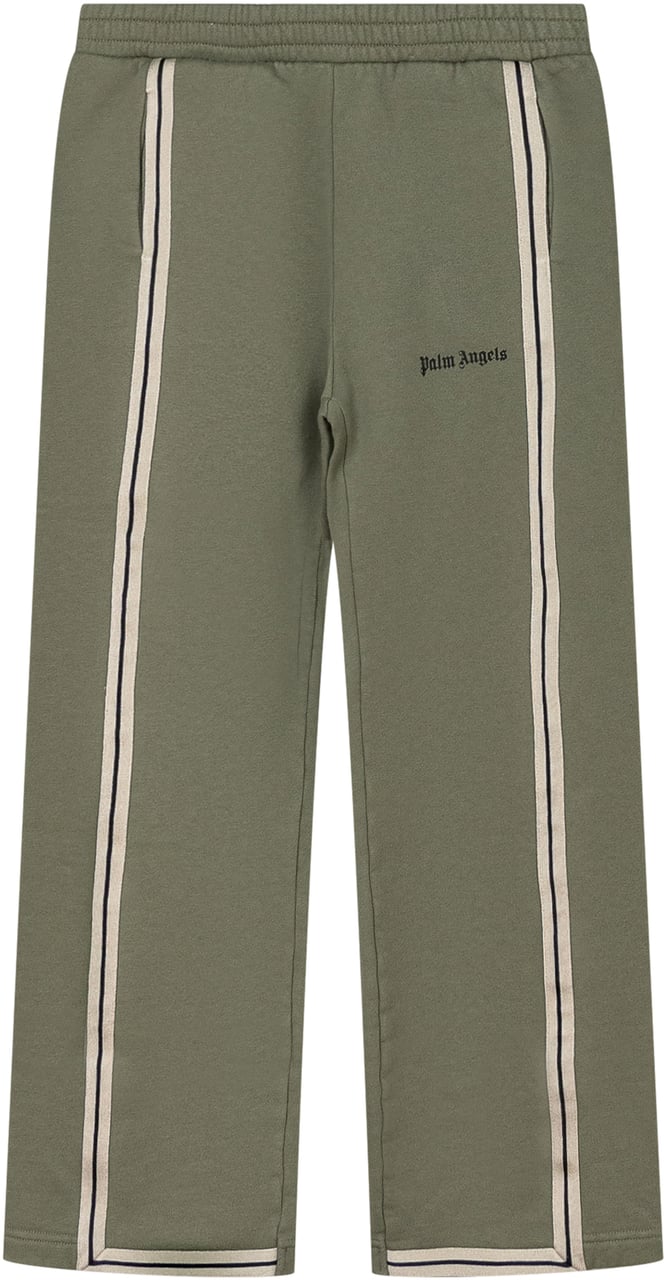 Palm Angels Palm Angels Pantaloni Verde con Bande Laterali Groen