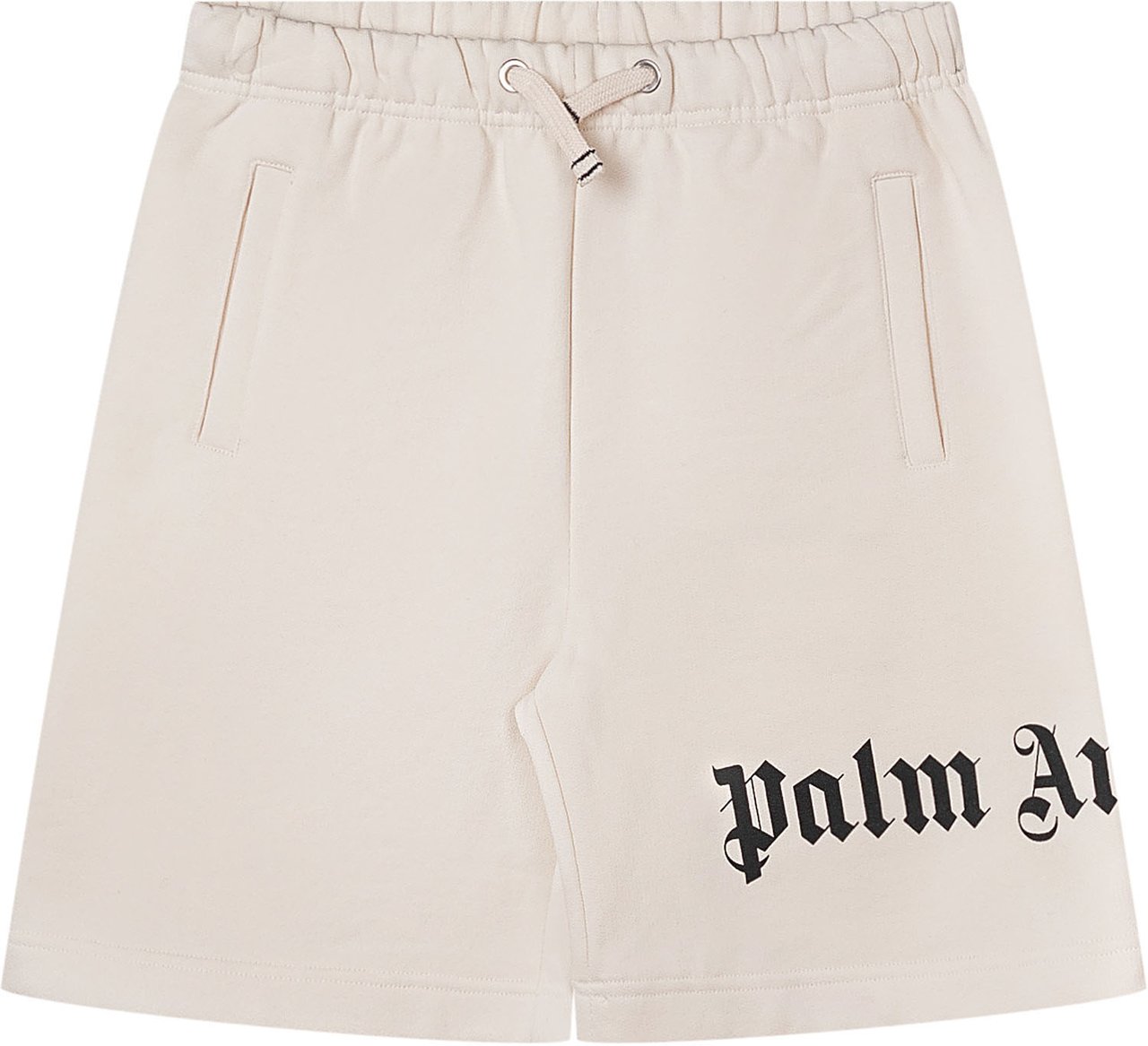 Palm Angels Pantaloni Corti Jogger con Stampa Logo Wit