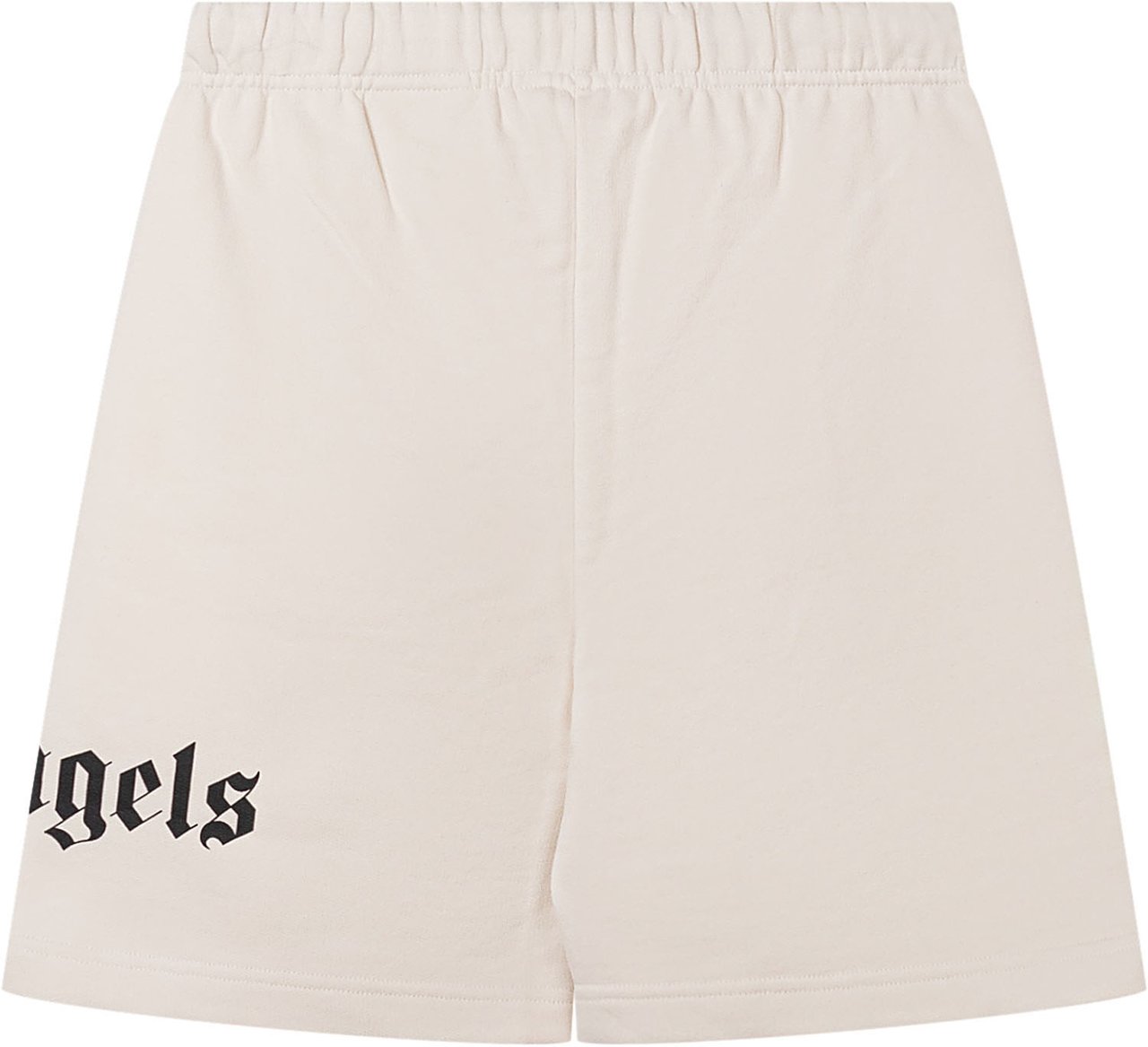 Palm Angels Pantaloni Corti Jogger con Stampa Logo Wit