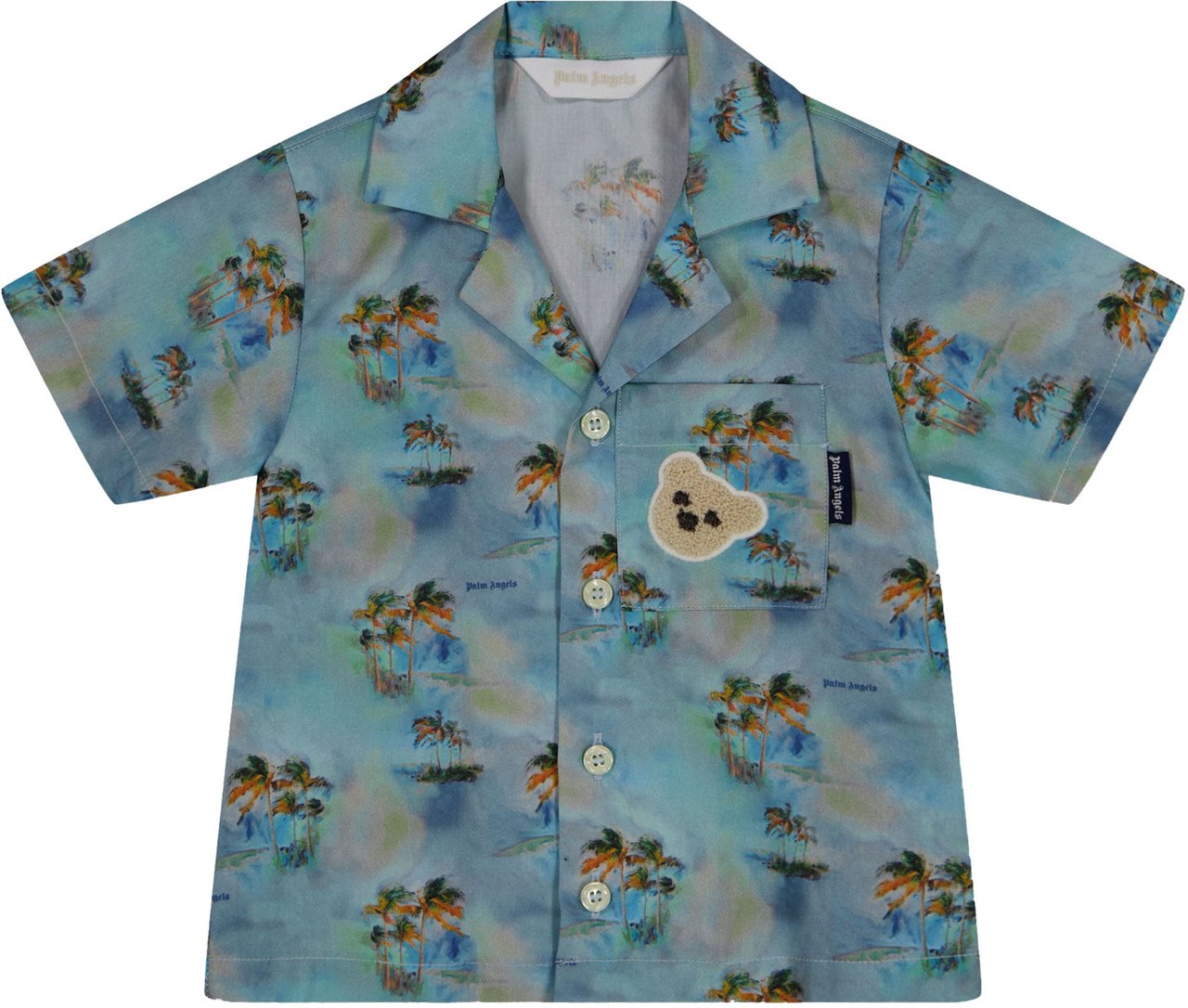 Palm Angels Palm Angels Baby Jongens Blouse In Licht Blauw Blauw