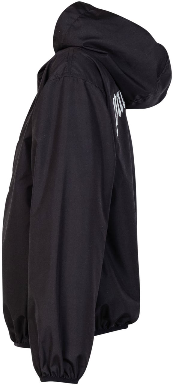 Palm Angels Giacca con Cappuccio e Zip Frontale Zwart