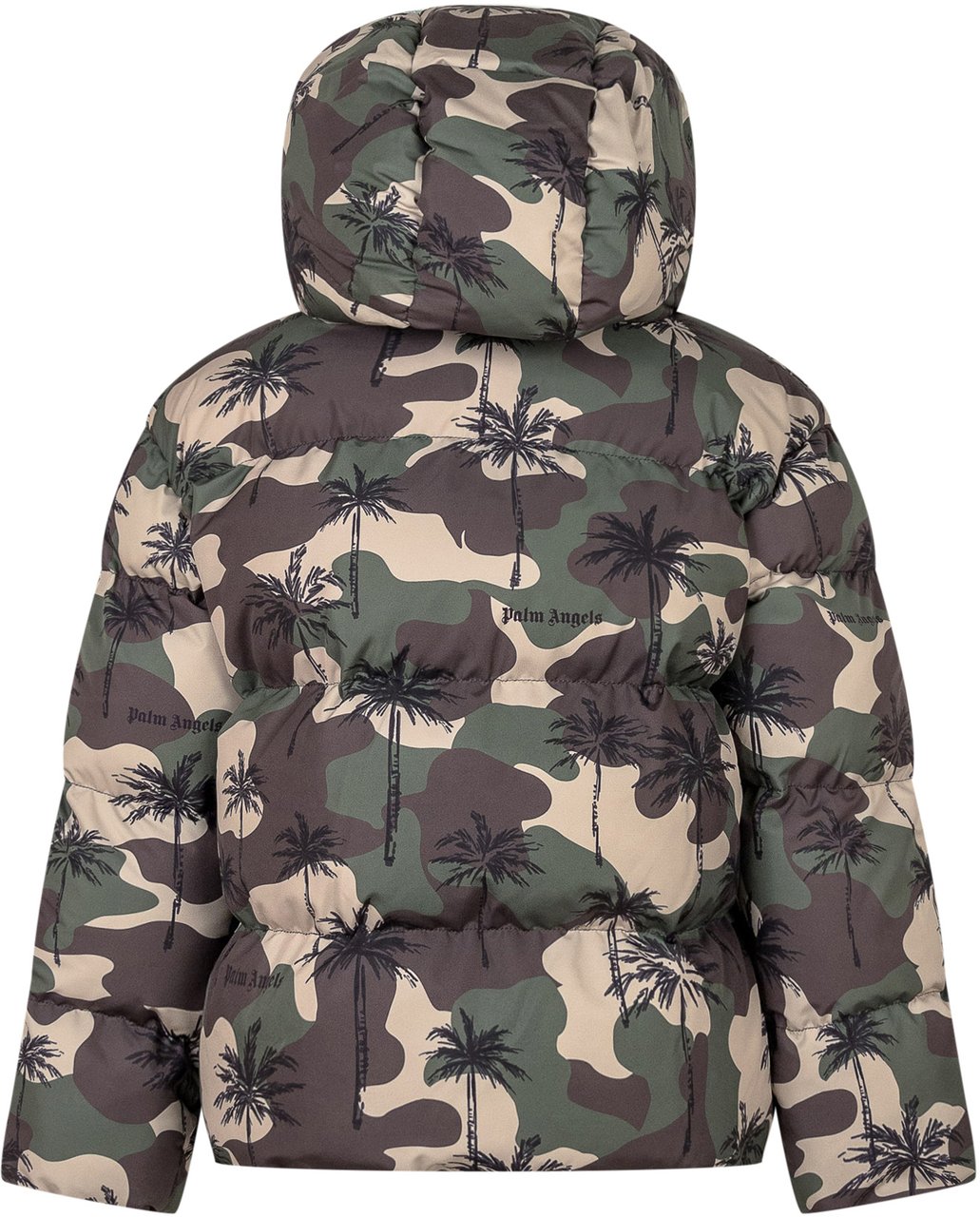 Palm Angels Palm Angels Piumino Camouflage con Palme Groen