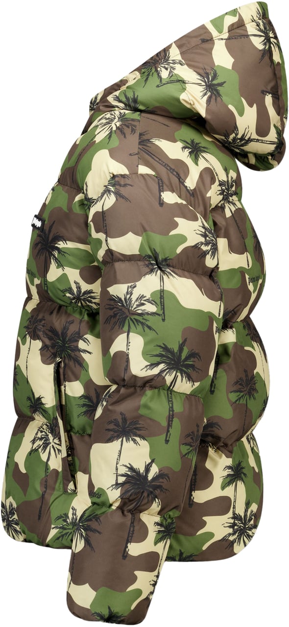 Palm Angels Palm Angels Kinder Jongens Winterjas In Army Groen