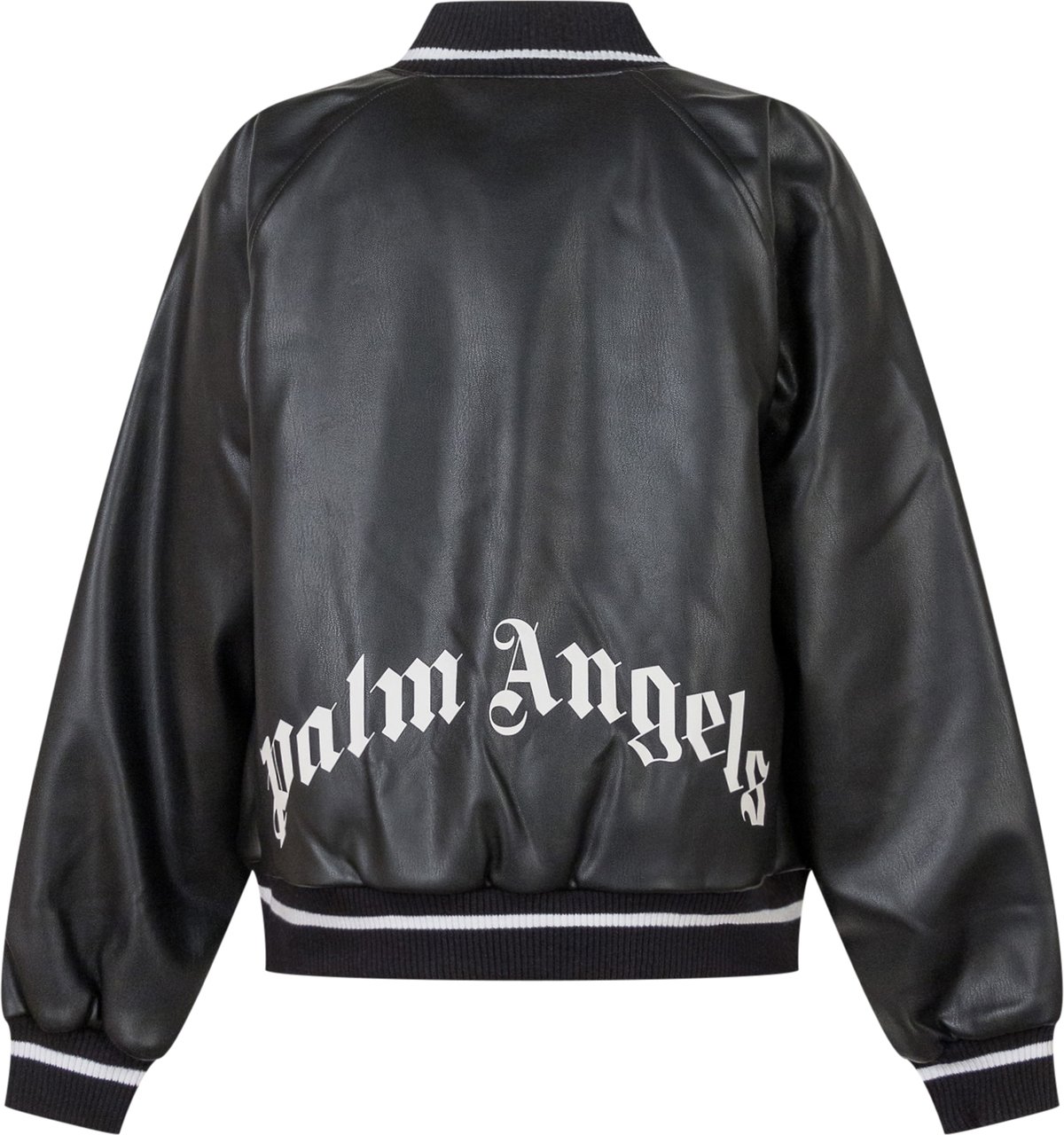 Palm Angels Palm Angels Giacca Bomber in Ecopelle Zwart