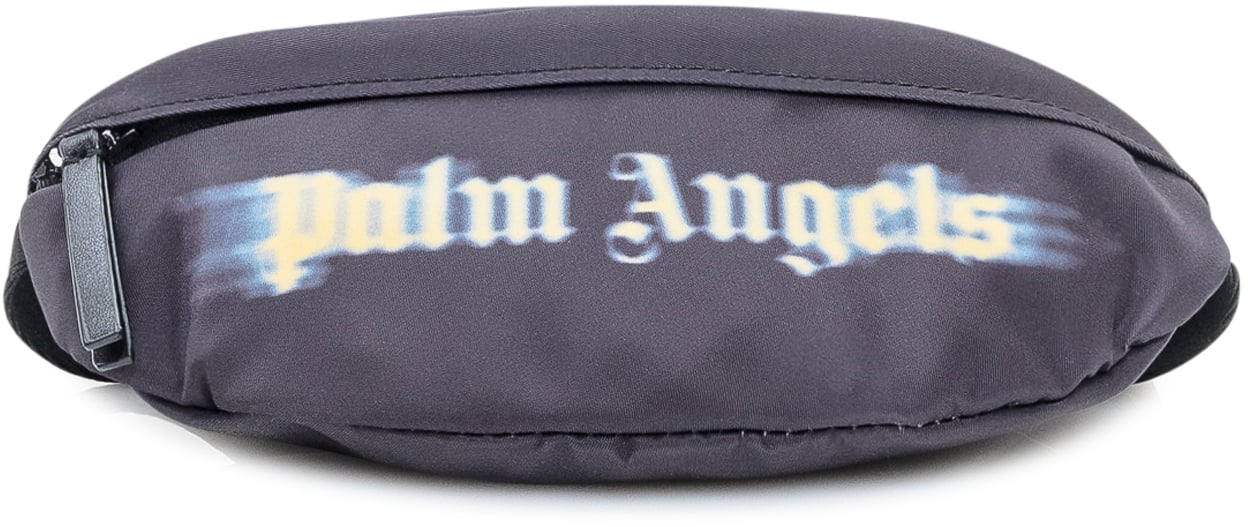 Palm Angels Palm Angels Marsupio Spray Logo Grigio Donkergrijs