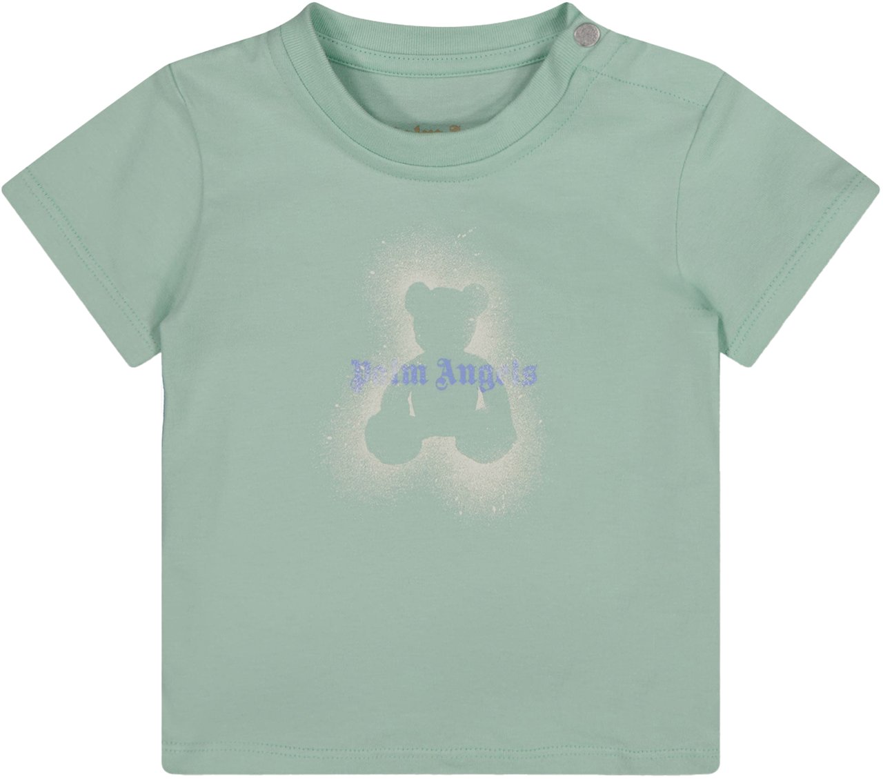 Palm Angels Baby Jongens T-Shirt In Licht Groen Groen
