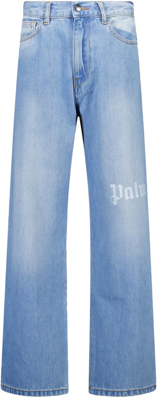 Palm Angels Palm Angels Kinder Jongens Jeans In Licht Blauw Blauw