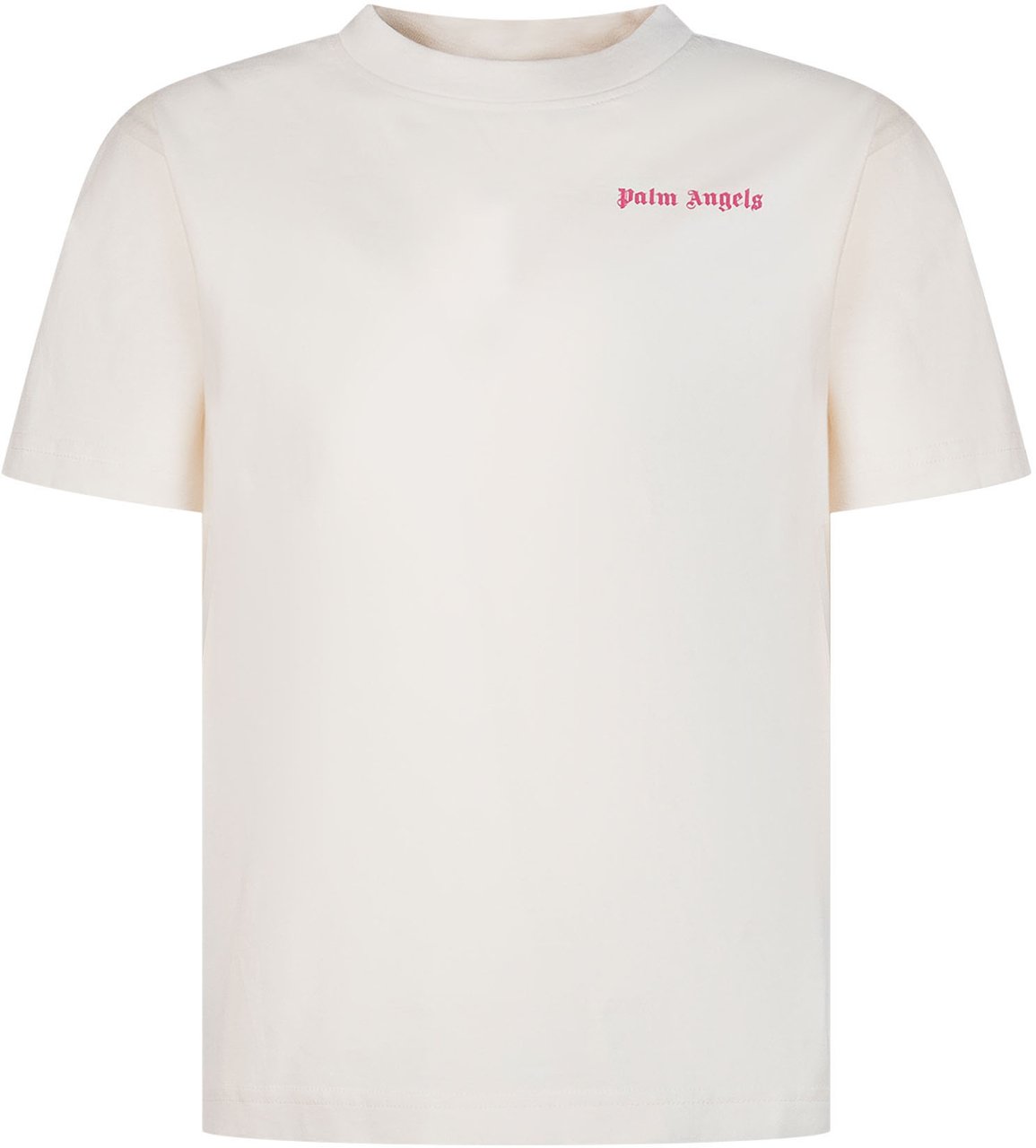 Palm Angels T-shirt con Logo Frontale Wit