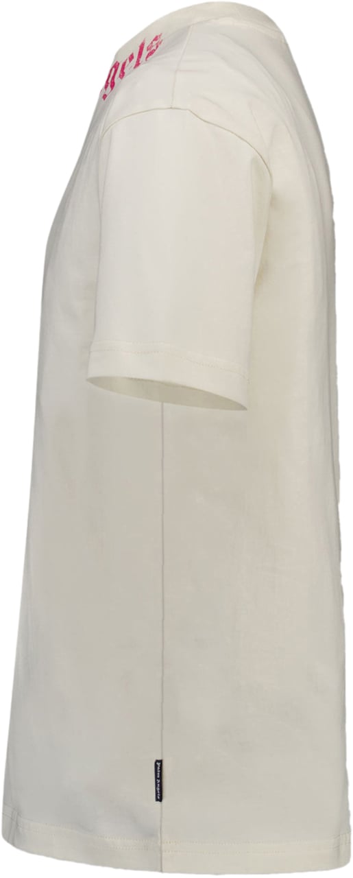 Palm Angels Palm Angels Kinder Meisjes T-Shirt In Off White Wit