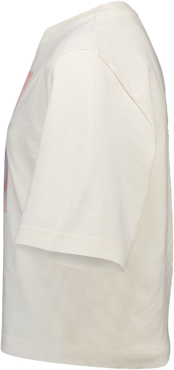 Palm Angels Palm Angels Kinder Meisjes T-Shirt In Off White Wit