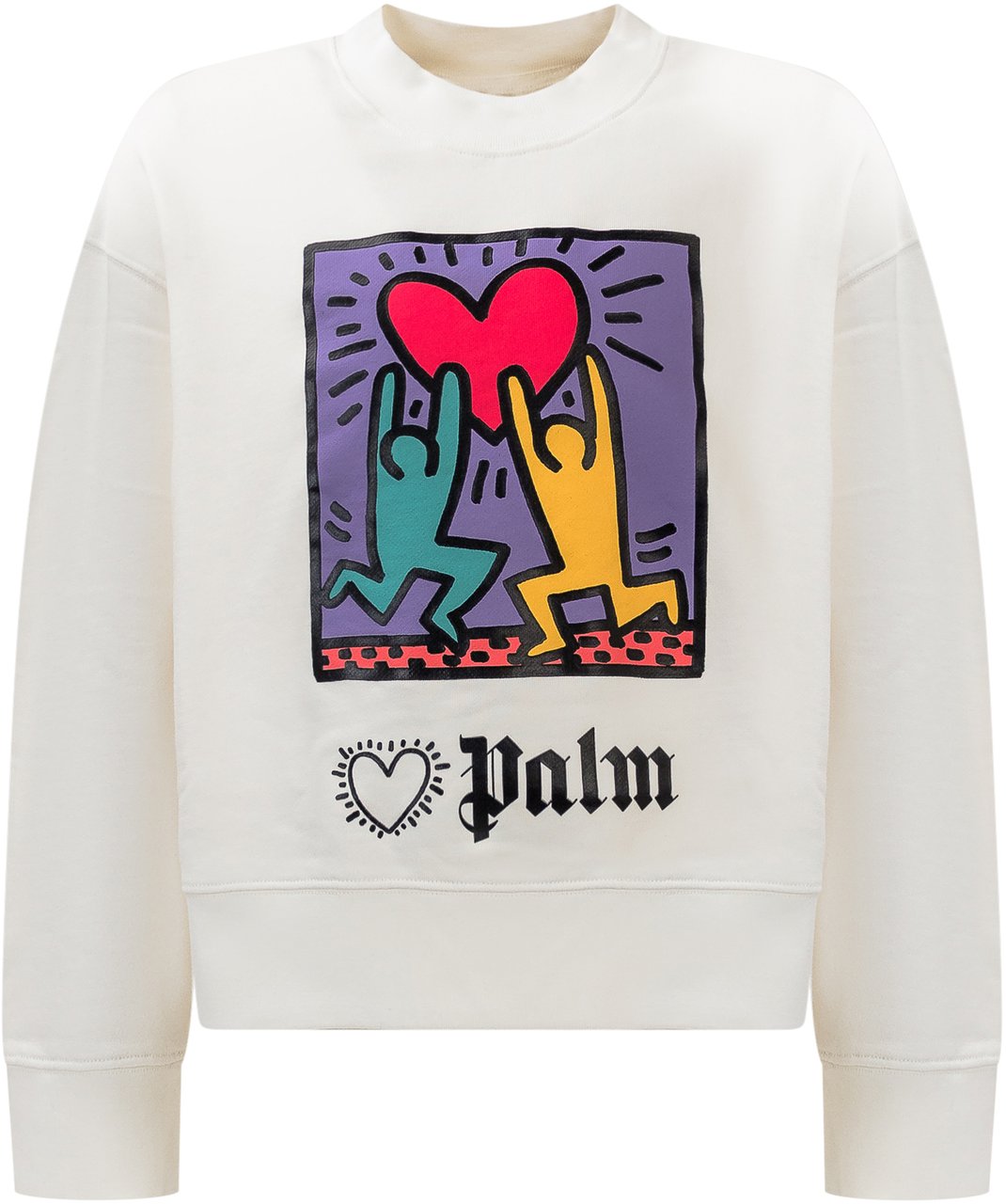 Palm Angels Felpa Palm Angesl X Keith Haring Wit