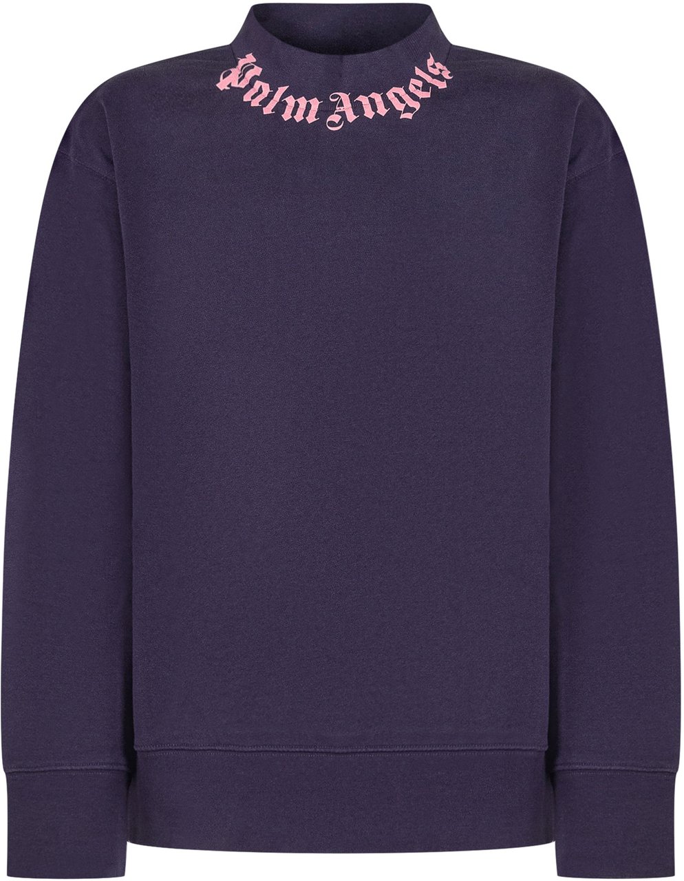 Palm Angels Palm Angels Kids Felpa Viola con Logo Rosa Blauw