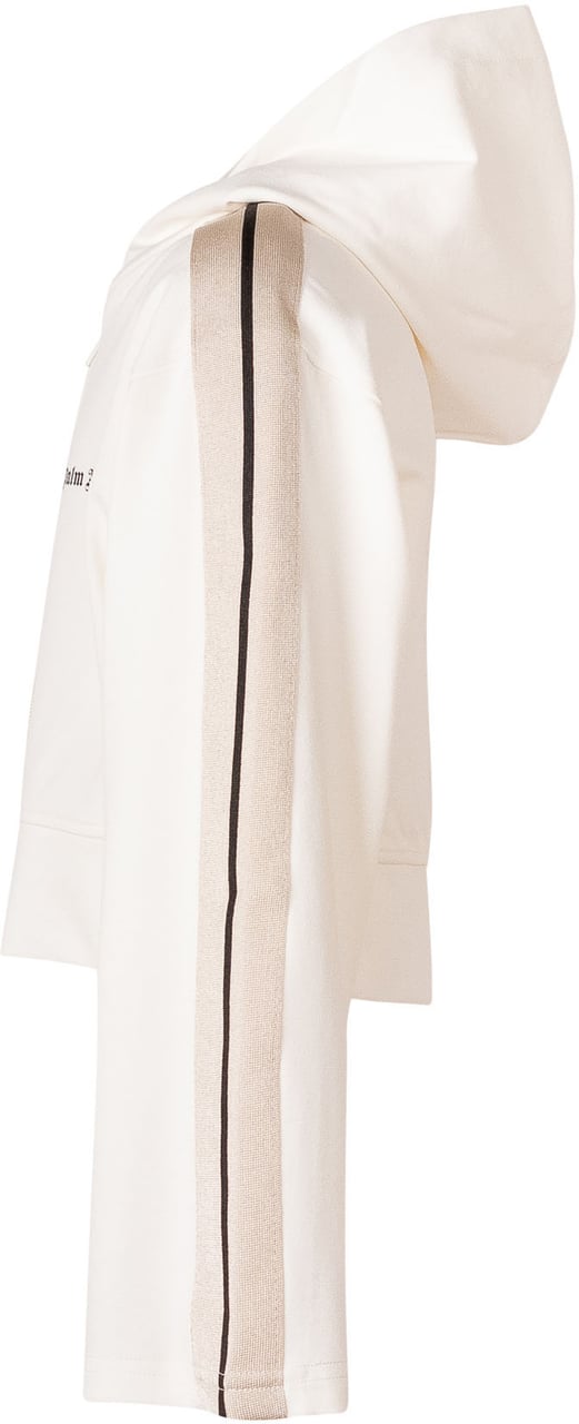 Palm Angels Felpa Cropped con Cappuccio e Zip Wit